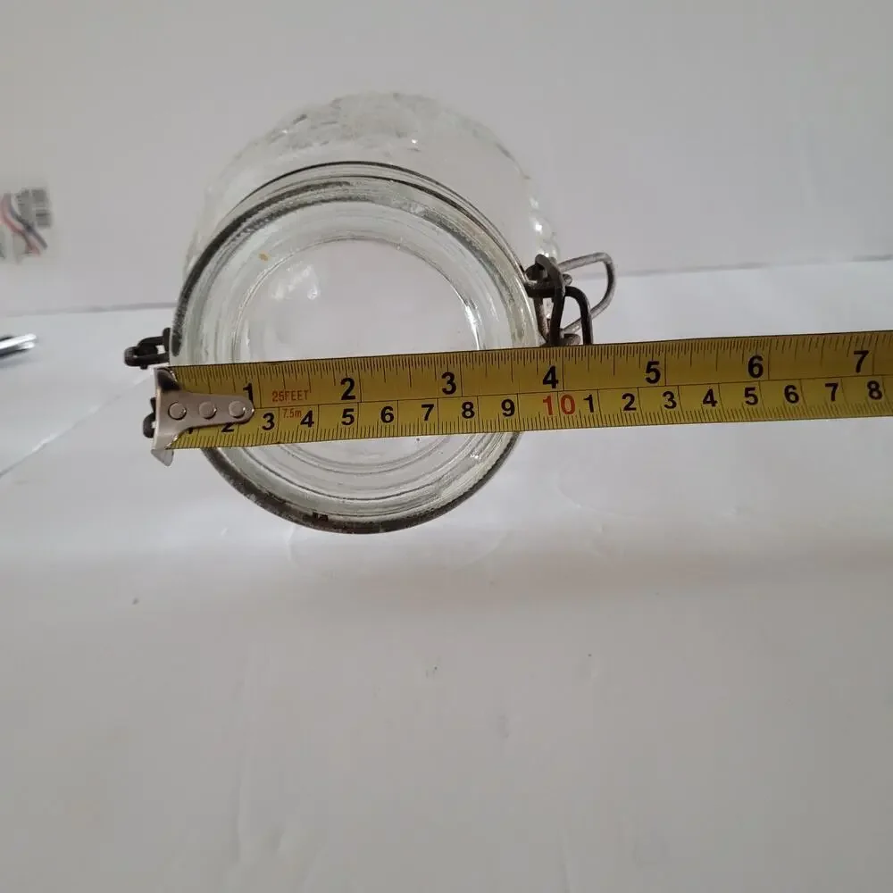 Vintage Fruit Texture Glass Jar - 9x4 inches